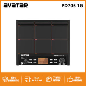 Avatar PD705 1G Percussion Sample Pad 9 Trigger Electric Drum Pad With Built-in 592 Sounds Metronome Effecter Looper
