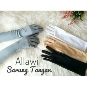 Sarung Kaos Tangan Allawi Alawi Akhwat Muslimah Rayon Spandex