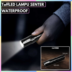FAST DELIVERY TaffLED Police Senter LED Mini Super Terang Outdoor Flashlight Anti Air Waterproof 1W