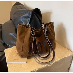 Tas Tote Bag Wanita Import Bahan Beludru Tas Bahu Cewek Semi Rantai 219383 1938