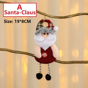 New Year Christmas Ornaments DIY Gift Santa Claus Snowman Xmas Tree Pendant Doll Hanging Decoration