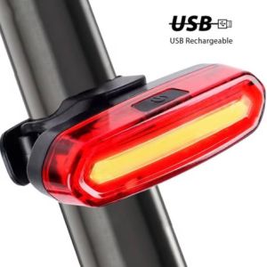 Đèn hậu xe đạp - Đèn led cảnh báo nháy sáng 3 màu sạc USB - Chống nước