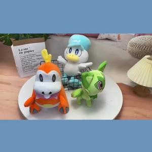 24cm Sprigatito Fuecoco Quaxly Plush Doll Plush Doll Anime Pokemon Creatures Plush Stuffed Toys for Kids