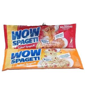 MAKANAN 5 PICIS ENAK MURAH PASTA INSTAN WOW SPAGETI INSTAN SPAGHETTI