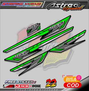 STRIPING VARIASI HONDA ASTREA GRAND / STICKER LIST MOTOR HONDA ASTREA GRAND