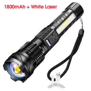 MIYIO Powerful LED Flashlight Tactical Light USB Rechargeable 3 Modes Lantern Outdoor Waterproof Fishing Hunting Torchlight