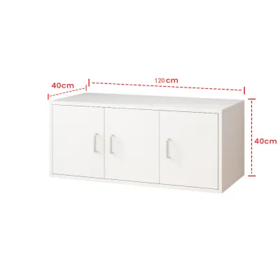 【24-hour shipping】Wardrobe Cabinet Wooden 6 Doors White Multi-Functional Wardrobe Clothes Storage Cabinet Bigger Wood