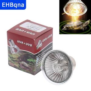 [COD] EHBqna SPORTS หลอดไฟสำหรับสัตว์เลื้อยคลาน 3.0 UVA + UVB 25 50 75W หลอดไฟ UV ให้ความร้อนกับเต่า