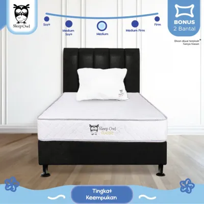 SLEEP OWL SPRINGBED ® Spring Bed Matras Classic 140 x 200 Full Set