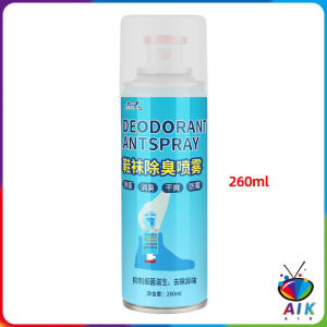 AIK สเปรย์ดับกลิ่นรองเท้า ซิลเวอร์ไอออนระงับกลิ่นกาย  ดับกลิ่นรองเท้าหนัง shoe deodorant