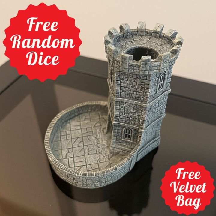 Dice Tower | bamboo | wood | dice | หอทอย | ลูกเต๋า Dice For DnD D&D ...
