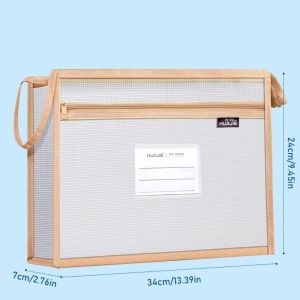 NEMOPH Khóa Túi lưới có khóa Lưới trong suốt Thiết kế túi Túi đựng sách Thực tế Sinh viên mang vác Túi đựng hồ sơ Văn phòng trường học