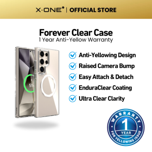 X.One Forever Clear Case Anti-Yellowing for Samsung S24 Ultra/S24+/S24 Phone Case