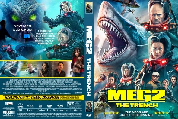 Meg 2 The Trench 2023 English Movie DVD With Malay Subtitles