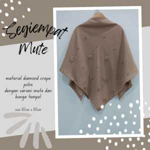 Segiempat Paris Polos Variasi Mute Border | Jilbab segi empat polosan | Kerudung Payet Bordiran