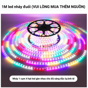 Dây led 2835SMD bọc PVC cao cấp NHẬT PHONG SOLAR decor phòng hắt trần cuốn cây trang trí tết TẶNG NGUỒN
