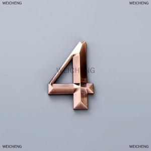 [COD] WEICHENG 2.7-inch ABS Metal Sensing Number Plate 7cm Stereoscopic House Number Digital Door Head Stereoscopic Characters