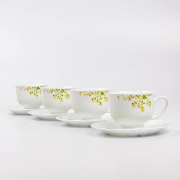 Corelle Pcs Cup Saucer Set Porcelain Cup Households Tea