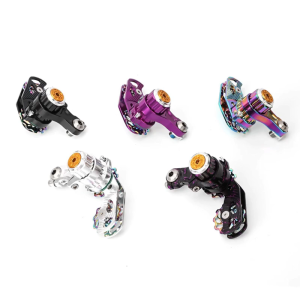 ตัวปรับสมดุลโซ่จักรยานด้วยล้อนำทางเสริมเซรามิกที่หนีบปลดเร็วสำหรับกรอบแบบแขวน Hardtail