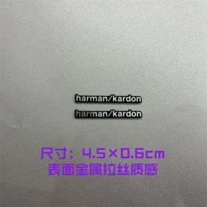 [Buy 4 Get 2 Free] Applicable to Volkswagen car audio label label 3D metal car logo loudspeaker decorative label car speaker decorative word mark Harman/Kardon Harman Kardon logo car speaker decorative sticker logo tiguan arteon variant gol