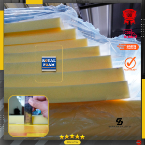 Yellow foam Royal foam padded size 200 cm x 150 cm x 3 cm