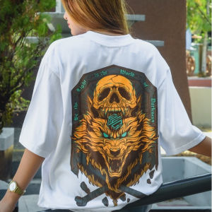 PLYO Printed T Shirt 100% Cotton Oversized Tees: Be The Light In The World Of Darkness Wolf Design Casual Cotton Original Tshirt