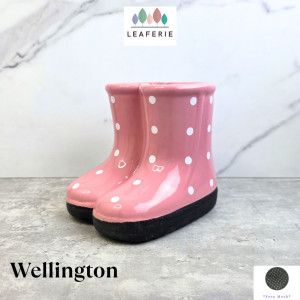 The Leaferie Wellington plant pots boot flowerpot flower pot planter planters Ceramic