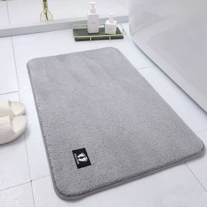 40x60cm Toilet Bathroom Floor Mat Anti-slip Absorb Water Foot Mat Bed Rug