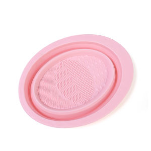 Soft Silicone Makeup Brush Cleaner Folding Powder Puff Cleaning Bowl Eyeshadow Brushes Wash Clean Mat Beauty Tools Scrubber Box