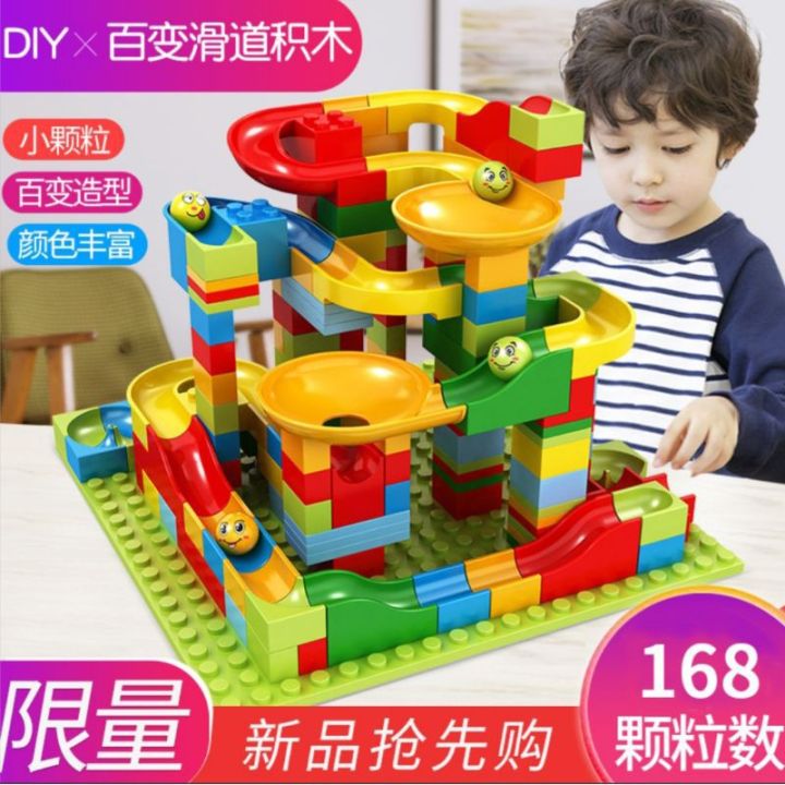 Educational Toys Crazy Marble Run Blocks BATTOP Marble Run For