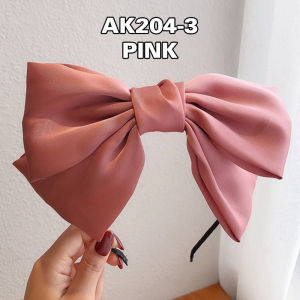 Bando Korea Perempuan Dewasa Aksen Pita Polos Besar Lebar 205cm Aksesoris Hiasan Rambut Lucu AK204 ZIORRA