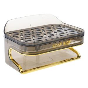 Đĩa đựng xà phòng Giá đặt xà phòng cho vòi hoa sen hai lớp treo tường có thể tháo rời xà phòng giá bọt biển rửa bát phòng tắm bồn tắm đồ dùng nhà bếp