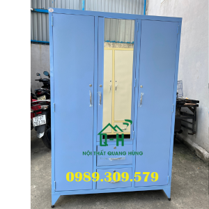 TỦ SẮT 3 CÁNH 2 HỘC ÂM TĨNH ĐIỆN CAO CẤP HCM