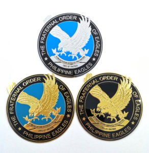 【OGDA】3PCS 3 Inches Bendable Eagles Emblem for Car Motorcycle 3M TFOE-PE Philippine Eagles Logo Sticker Decals Waterproof Anti Rust Eagles for Ate A409