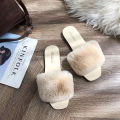 Dép Lông Đi Trong Nhà Cao Cấp Đế Mềm Cao 1.5cm Quai Ngang Phủ Lông Dày Siêu Xinh. 