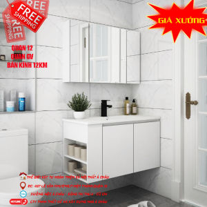 Tủ lavabotủ lavabo nhựa đặc ruộttủ phòng tắm GƯƠNG LED CẢM ỨNG TUỔI THỌ TRÊN 30 NĂM