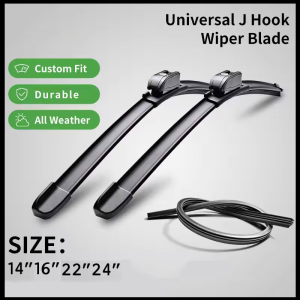 U-Hook Boneless Windshield Wiper Car Wiper Blades with Nano-BOND Technology Universal Pengelap Kereta