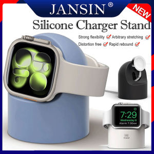 Silicone Charger Stand For Apple Watch Series 11 9 8 7 6 5 4 SE3 Desk Holder Bracket For iWatch Ultra 3 2 49mm 46mm 42mm 45mm 41mm 44mm 40mm 38mm