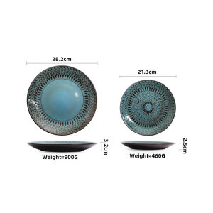 OMK Vintage series Ceramic Dinner Plate 8.5 inch and 11 inch