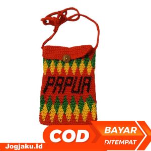 Tas Noken Rajut Paspor Papua tas hp tas rajut