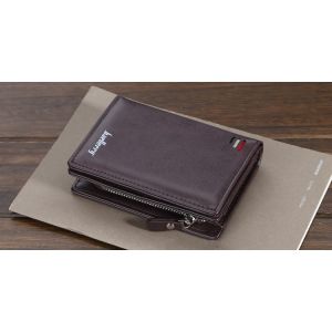 BAELLERRY - DOMPET LIPAT PENDEK KULIT KARTU ATM WANITA PRIA BAELERRY  BALLERY MODEL TERBARU 2022 KEKINIAN IMPORT GROSIR BRANDED MURAH - BLK090