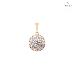 Xuping Liontin Emas Fashion Mata Gemma Motif Bunga