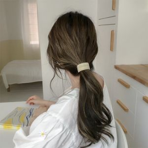 [SG NEW] Translucent Resin hair tie ponytail tie elastic tie | Minimalist elegant simple everyday hair tie ponytail ties | Hair bun elastic ties Dress Up