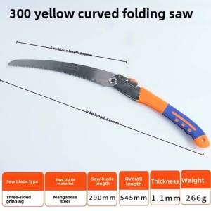 Folding Woodworking Saw Extra Long Blade Japanese Hand Hacksaw for Outdoor Camping Garden Pruning Tree Cutting