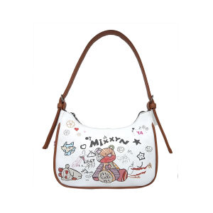 Tas Selempang Wanita Motif Karakter Kartun Multifungsi dengan Slot HP dan Uang