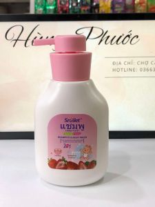 Sữa tắm gội baby Sroget 2 in 1 hương dâu tây 360ml