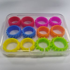 KECTTIO Có đầu Nhẫn Fidget cảm giác Tăng cường sự chú ý Co giãn Vòng giảm áp im lặng Mềm Độc đáo Vòng cảm giác silicon Trẻ em