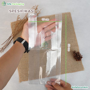 [1 PACK] Kantong Plastik Kresek PE Bening Isi -+50 Lembar Transparan Ukuran 15 18 24 30