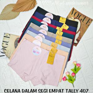 Celana Dalam Segi Empat Seamless TALLY 407/ Celana Dalam Short Wanita/Celana Dalam Seamless Wanita TALLY 407