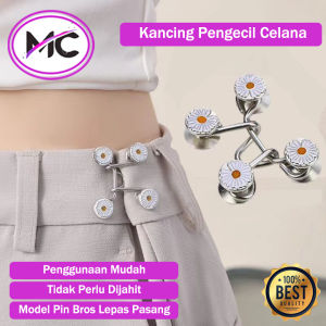Kancing Pengecil Celana Jeans Pengait Adjustable Bisa Lepas Pasang